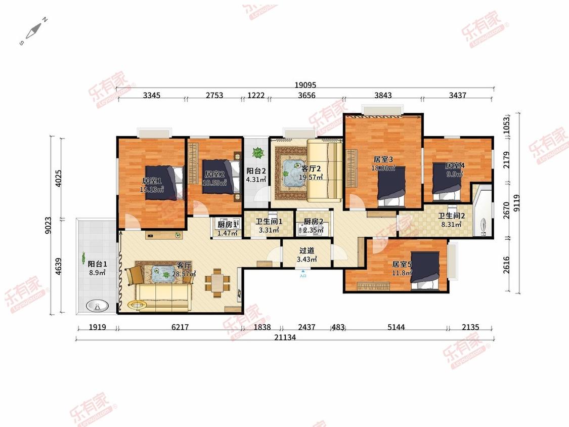 整租·滨江一号