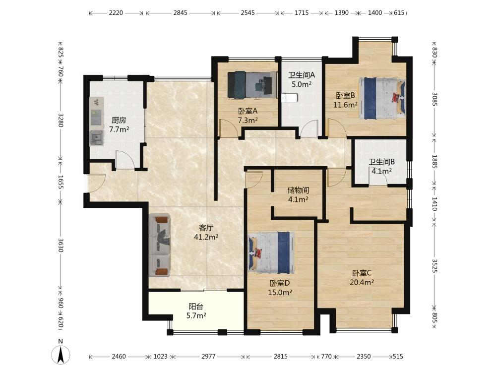 整租·金地自在城(第四街区)