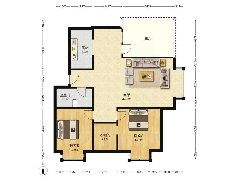 整租·百合春天(雪莲东里）