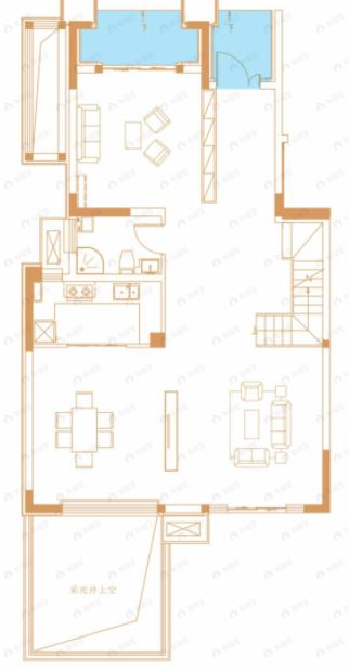 4室2厅2卫建面155平户型图