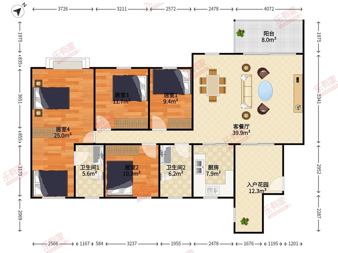 整租·五邑碧桂园(漫绿苑)