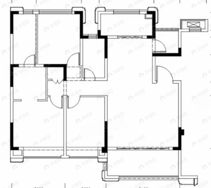 人居悦云庭3室2厅2卫户型图