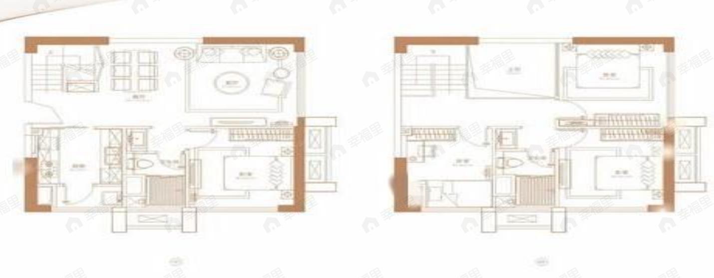 4室2厅2卫建面82平户型图