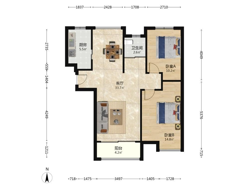 整租·中电颐和家园(尚璟)