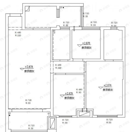 山林湖1室1厅1卫户型图