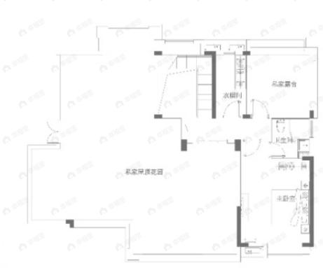 中国核建锦城4室2厅3卫户型图
