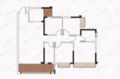 4室2厅2卫建面122平南|北户型图