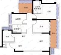 东原朗阅4室2厅2卫户型图
