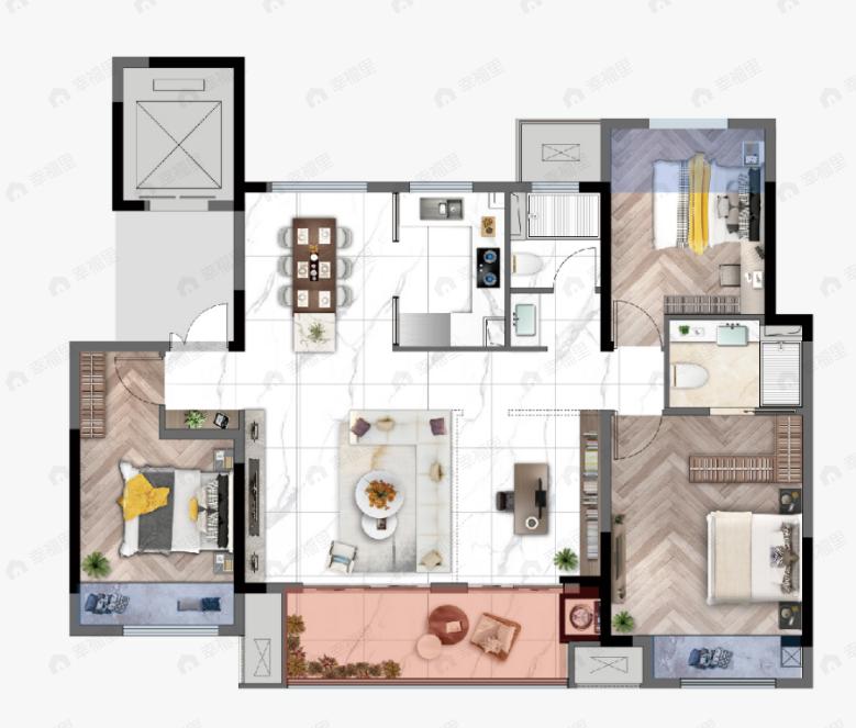 正昌万豪悦府4室2厅2卫户型图