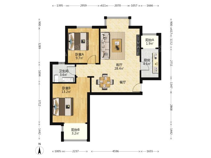 整租·浐灞半岛A14区