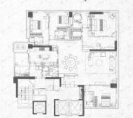 建华广场5室2厅6卫户型图