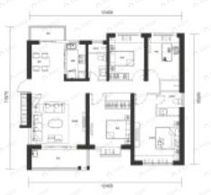 锦绣江城4室2厅2卫户型图