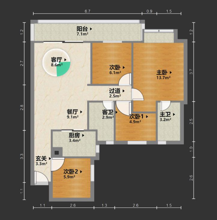 整租·联发君澜(二期)