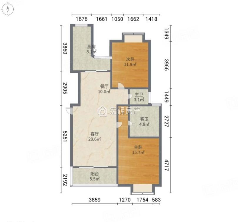 整租·大华水岸蓝桥(住宅)