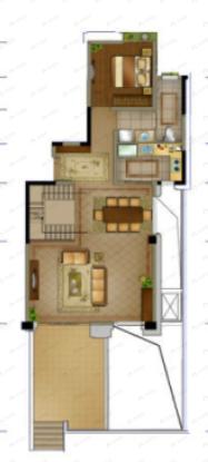北辰南湖香麓4室2厅4卫户型图