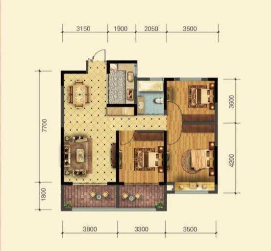 整租·万成哈佛玫瑰园