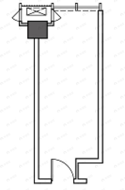 招商局丝路中心1室1厅户型图