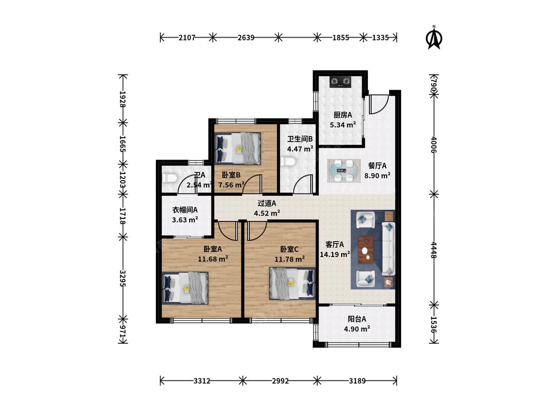 整租·滨江万家名城(二期)