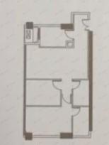 观音桥龙湖新壹街2室2厅2卫户型图