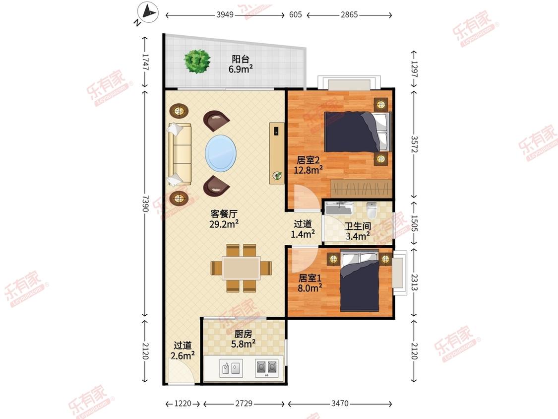 整租·雅然居花园