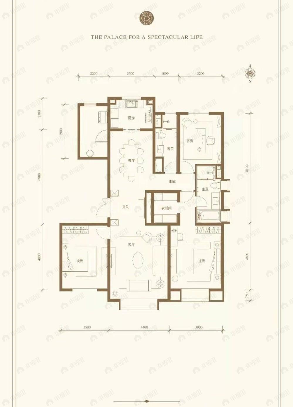 广阳郡九号3室2厅2卫户型图