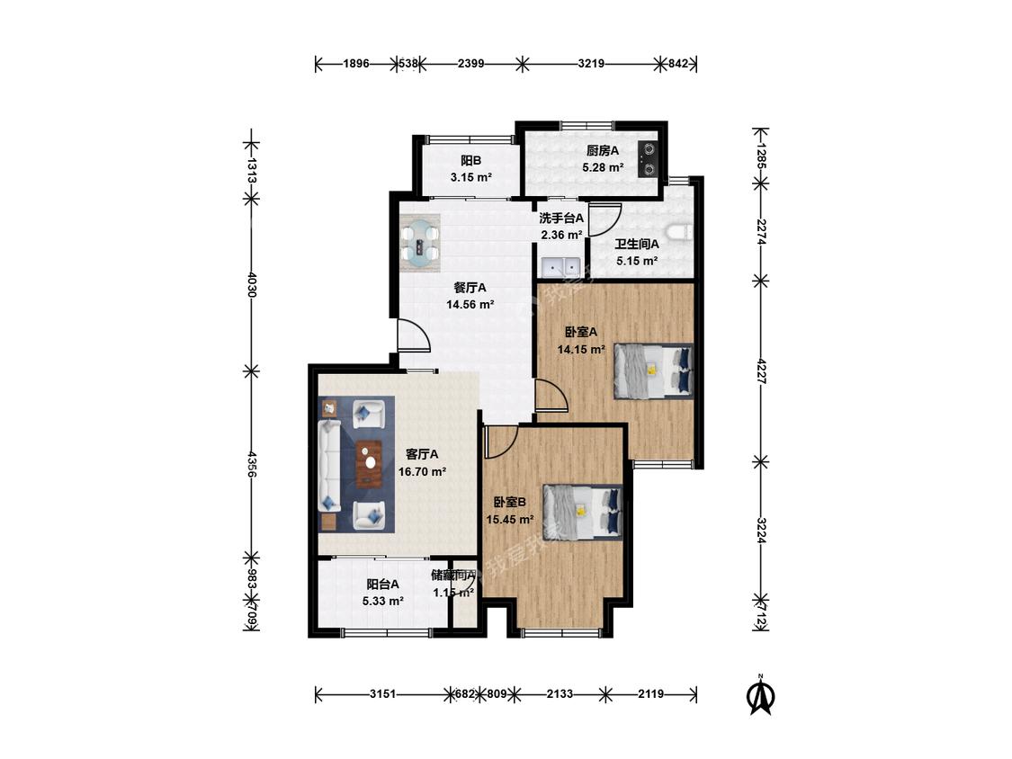 整租·环球翡翠湾花园