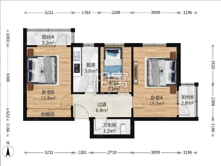 合租·樱花园(朝阳)