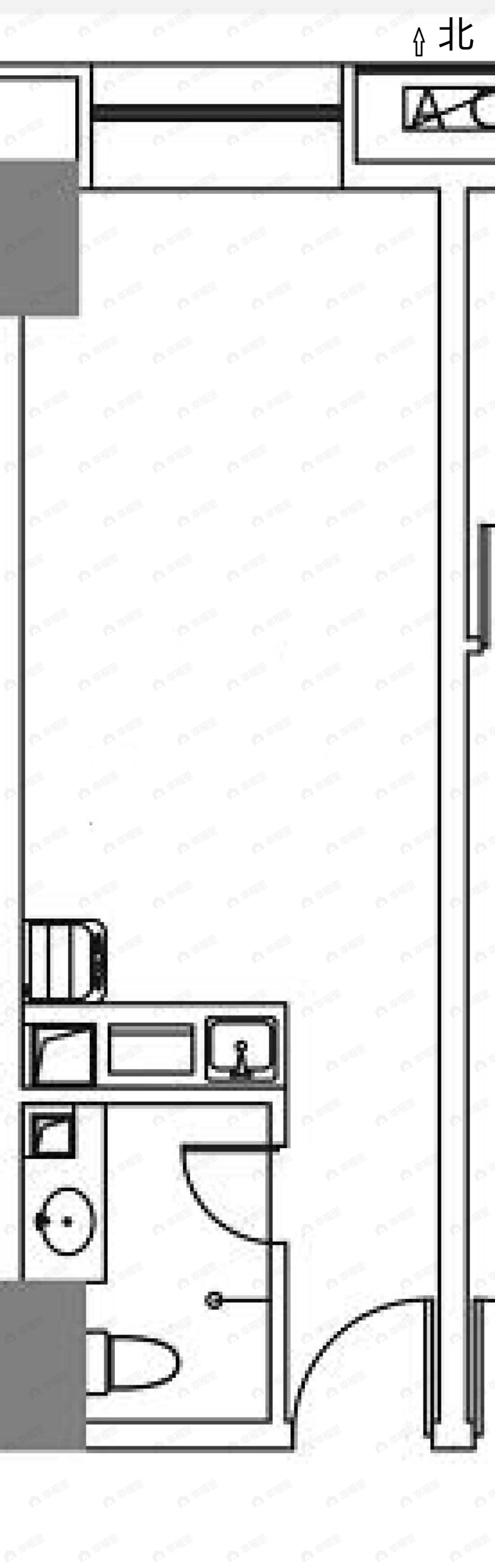 国王的公寓1室1厅1卫户型图