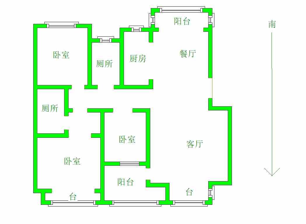 整租·宝翠花都(听景园)