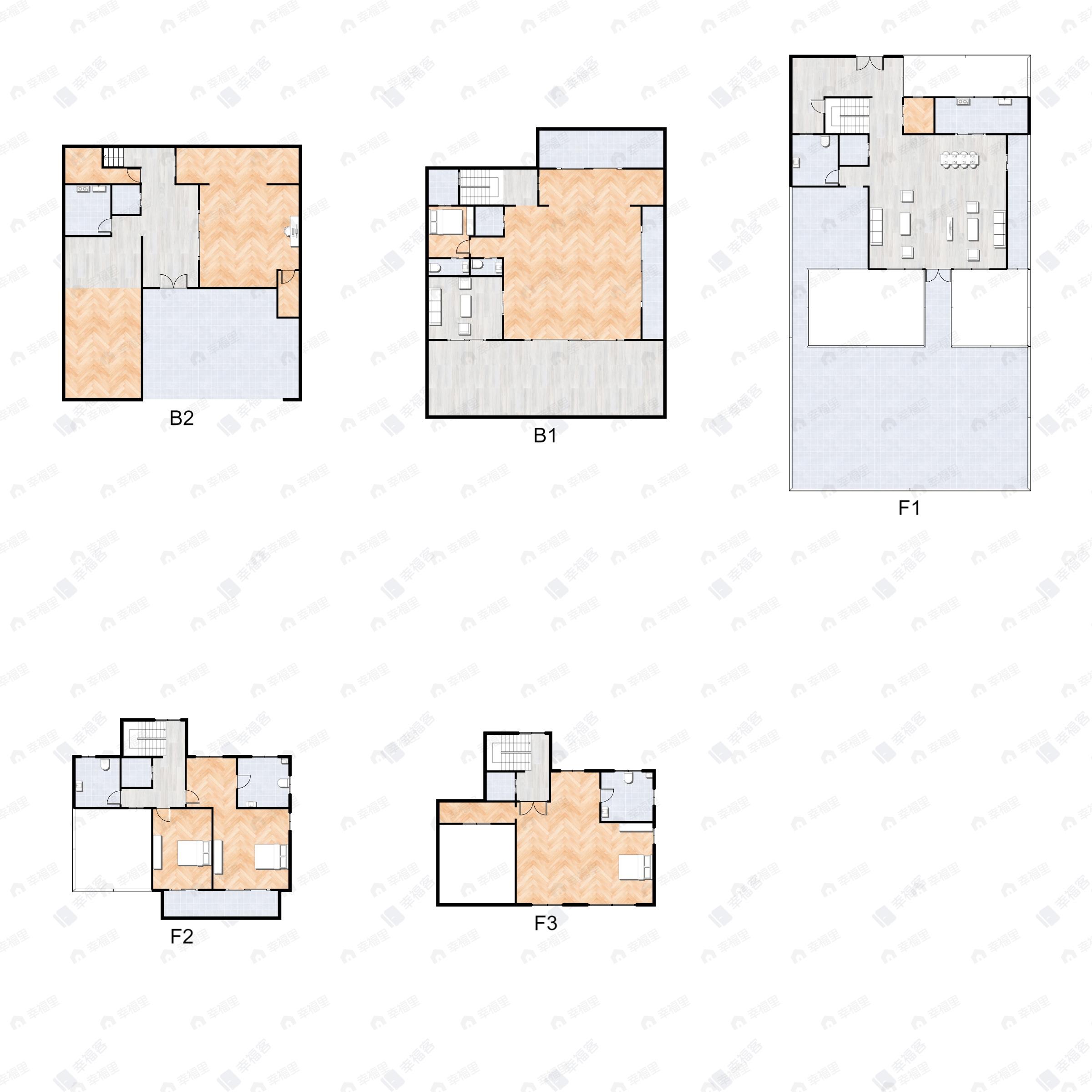 5室7厅6卫建面573平北|南户型图