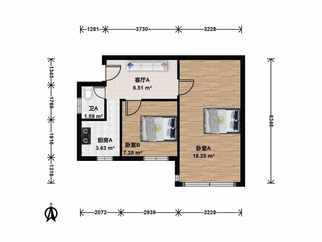 整租·车道沟南里