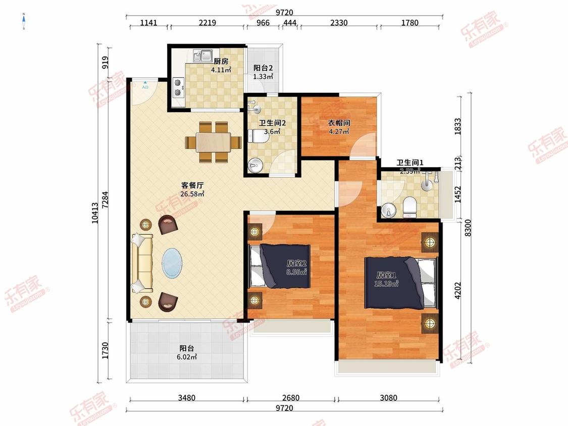 整租·颐翠名庭