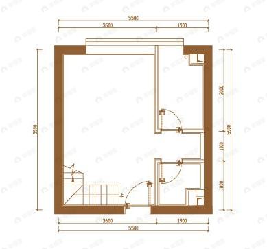 3室2厅3卫建面93m²北|南户型图