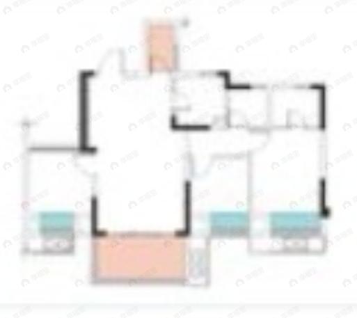 首钢铂鹭风华3室2厅2卫户型图