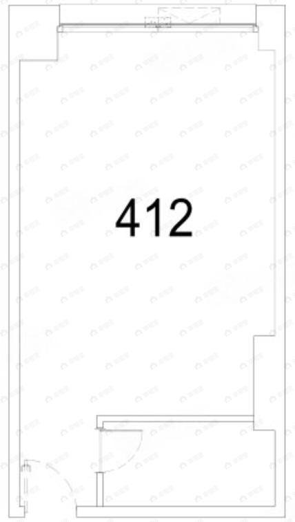1室1厅建面69平南户型图