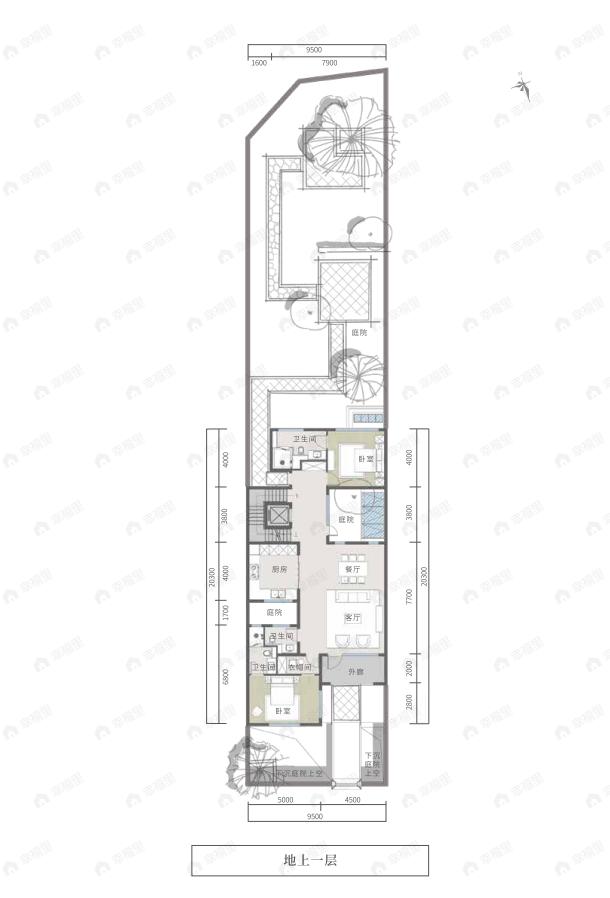 府右十八号6室4厅7卫户型图