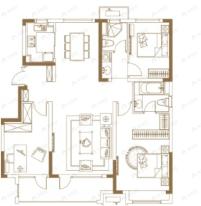 澳海白沙岛3室2厅2卫户型图