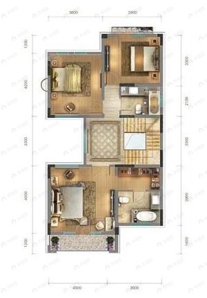 阳光城君山墅3室2厅4卫户型图