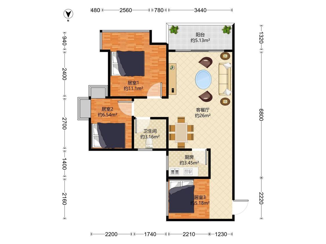 整租·中城天邑花园