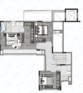 华宇锦绣玺岸4室2厅3卫户型图