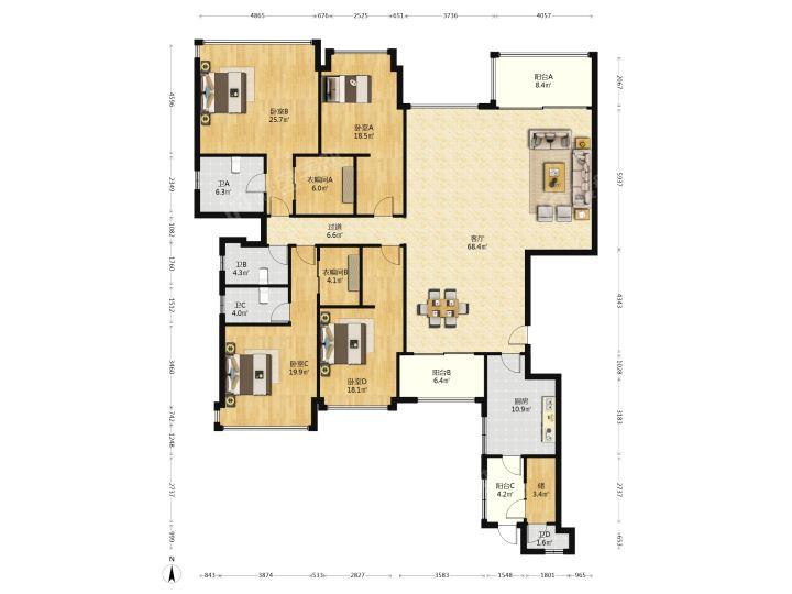整租·岭南天地(东华嘉苑二期)
