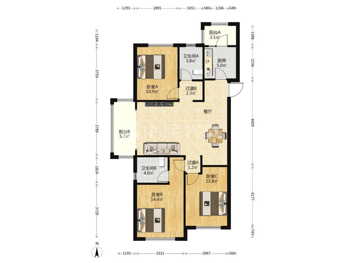 整租·新希望白麓城(郦璟苑)