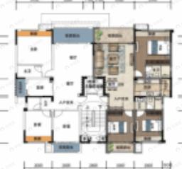 3室2厅2卫建面110平户型图