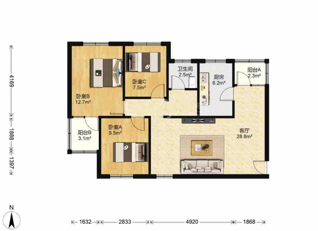 整租·齐泰花苑