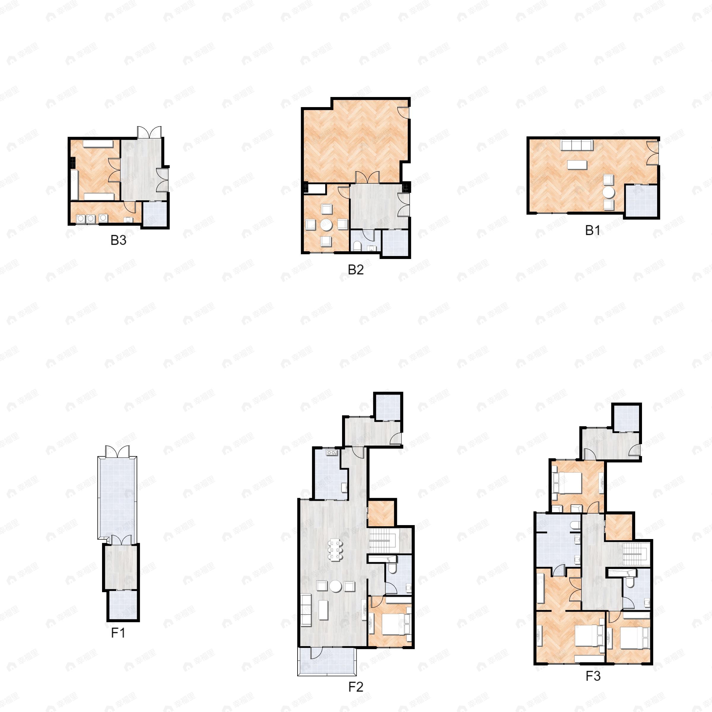 4室2厅6卫建面500平户型图