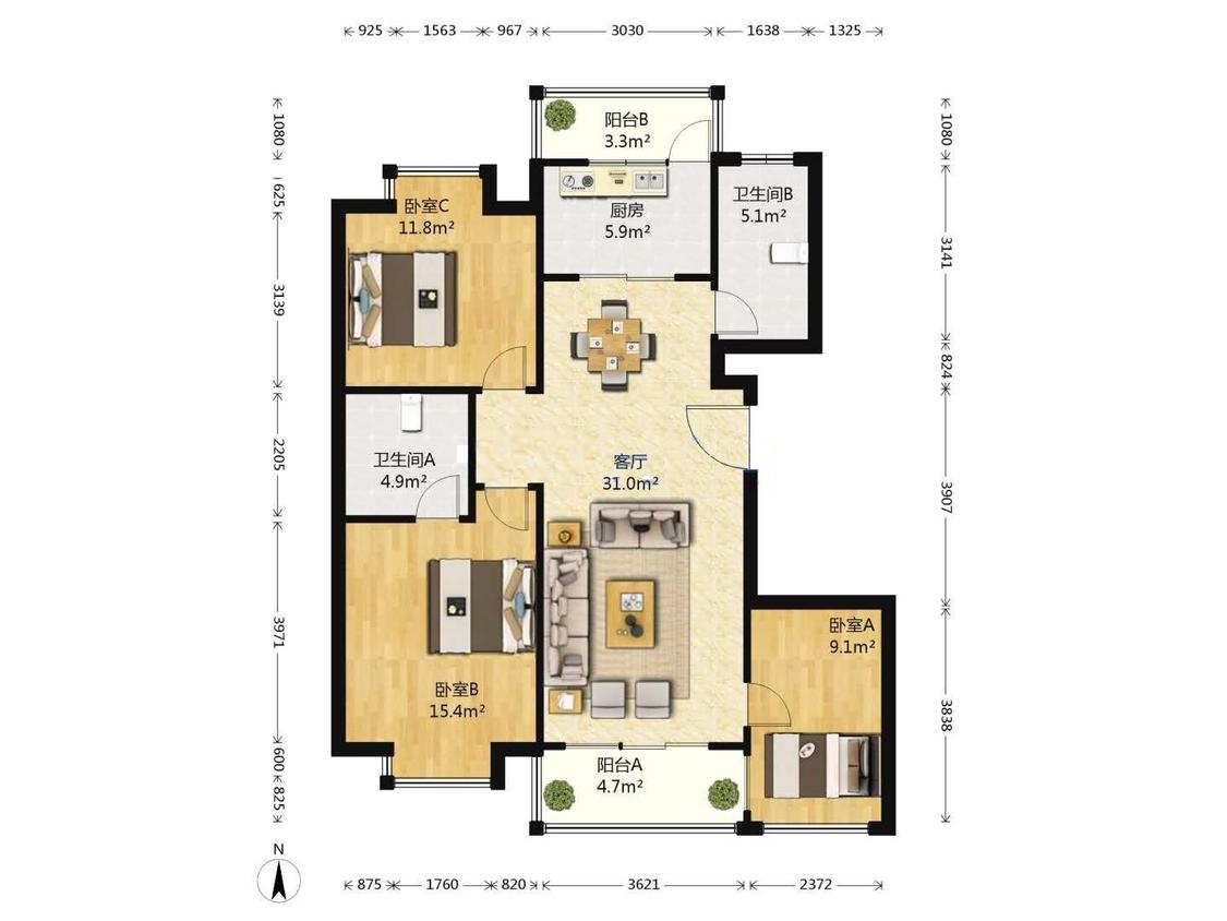 整租·津盘凤凰都