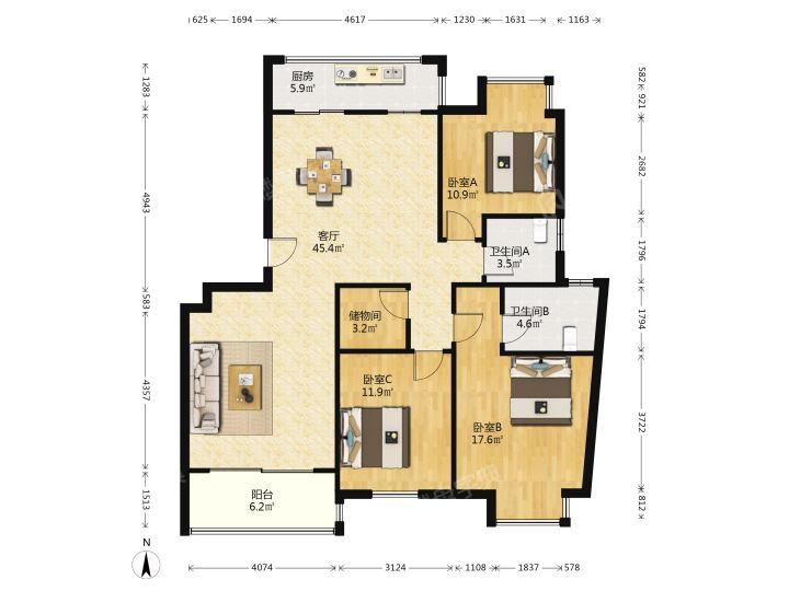 整租·大地伊丽雅特湾