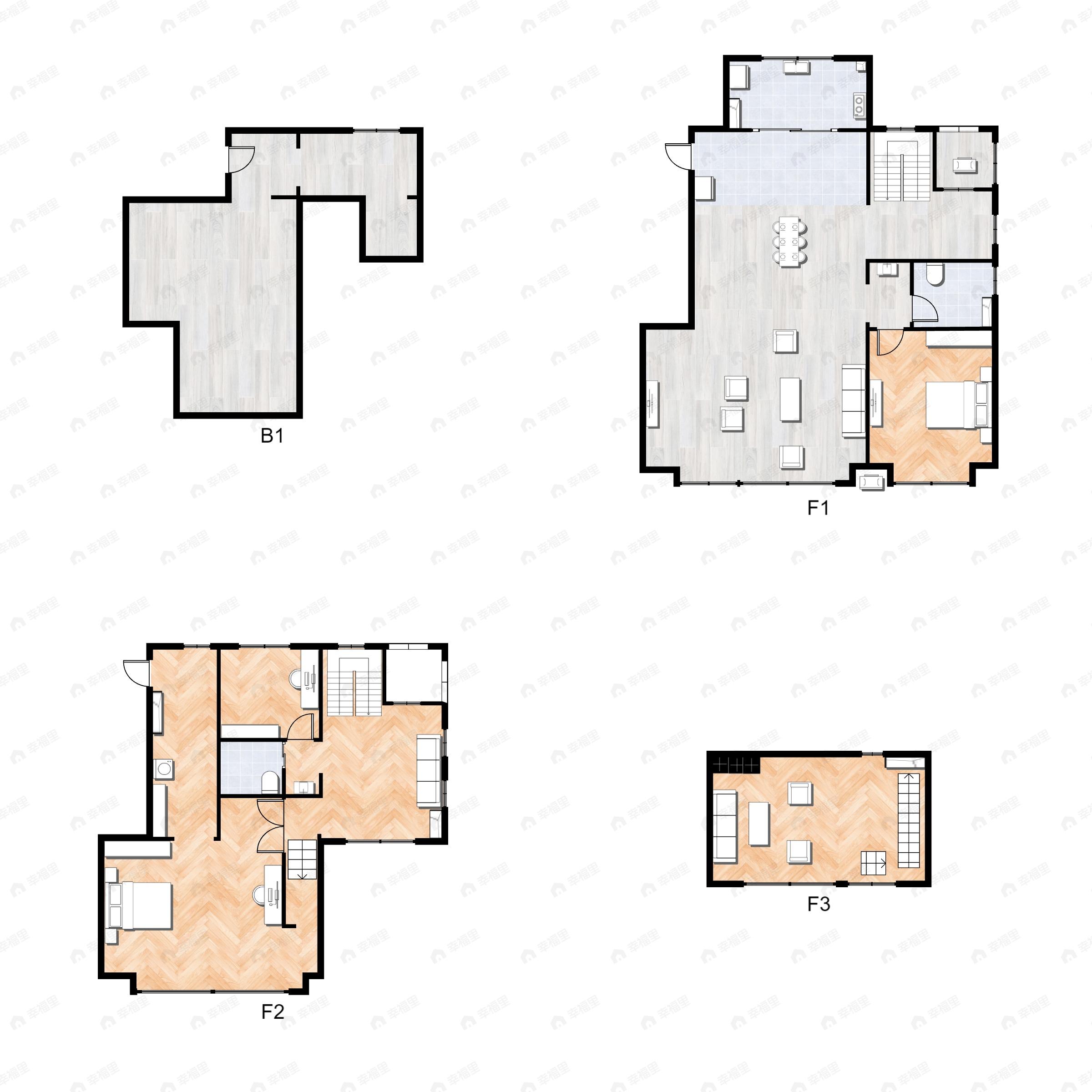 4室3厅2卫建面320平户型图