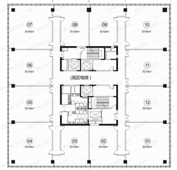 1室1厅建面1625平户型图