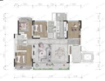 城投艺墅语湖4室2厅2卫户型图